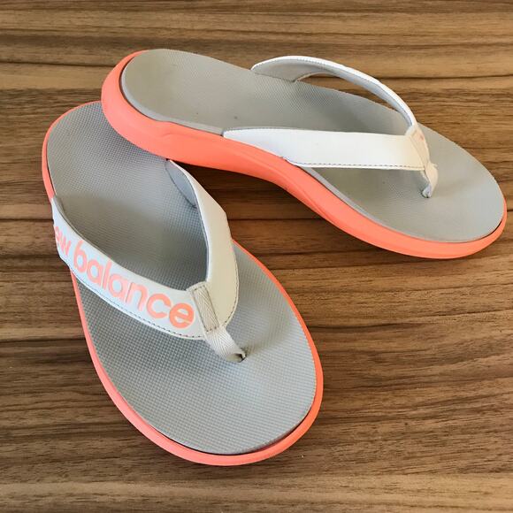 New Balance Shoes - New Balance Womens 5 340V1 Flip Flop Thongs Comfort 102020 Pink Grey Slip On